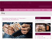Tablet Screenshot of friseur-unternehmer.de